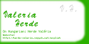 valeria herde business card