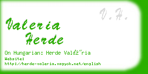 valeria herde business card